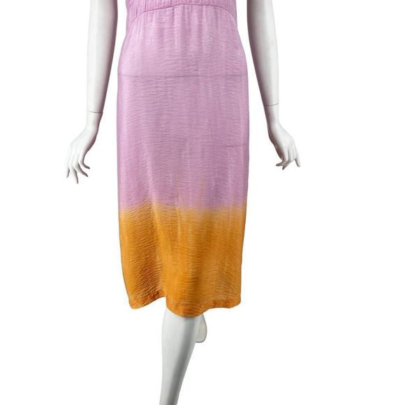 Anthropologie X Lacausa Orange Motif Alma Slip Dress Size Small NWT - Picture 3 of 11